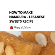 How to make Namoura - Lebanese Sweets Recipe
